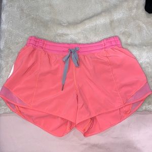 pink lululemon shorts